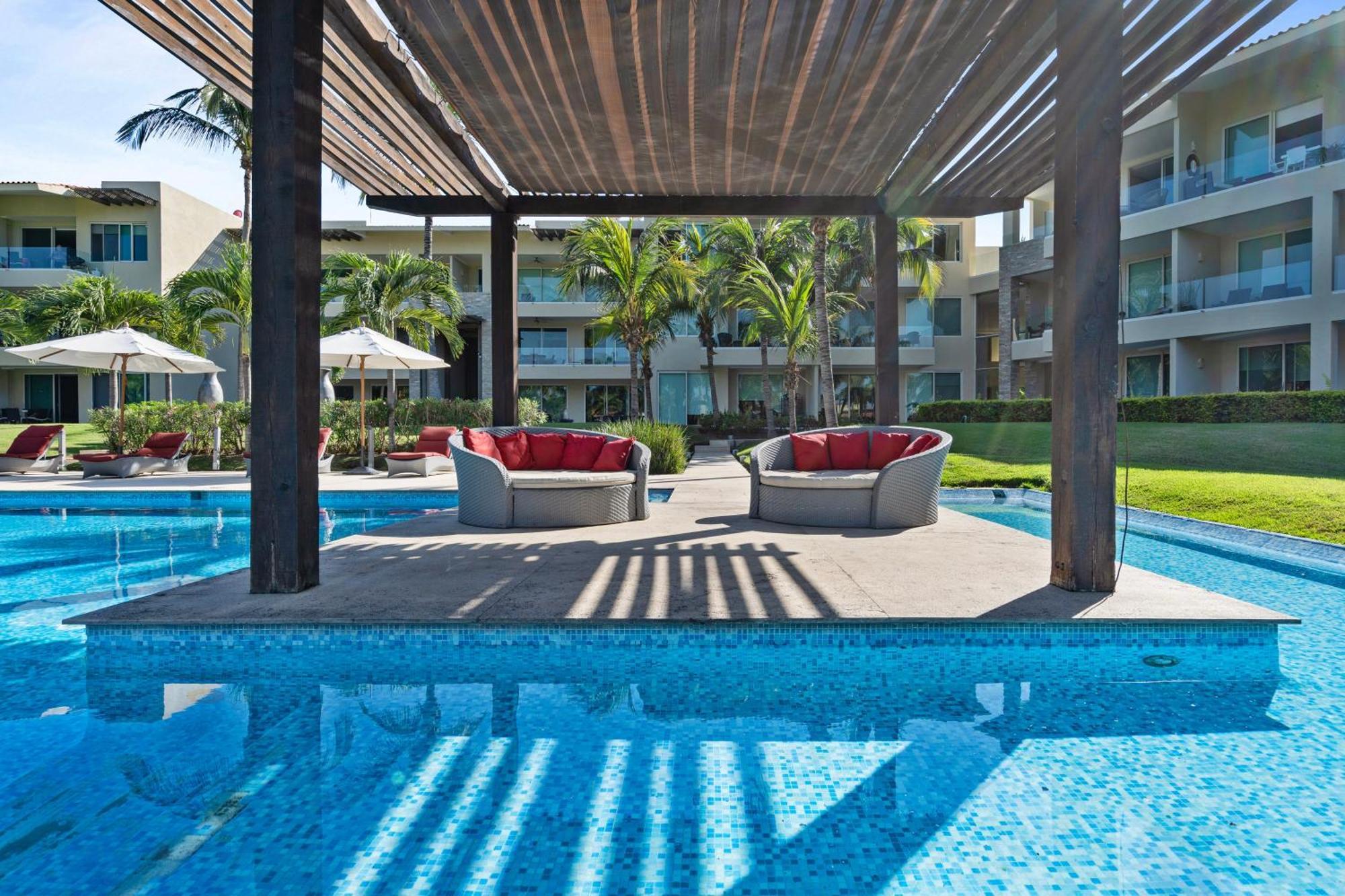 Stylish Peninsula Golf 3Br Oasis With Pool Apartment Nuevo Vallarta Exterior foto